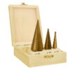 Astmeliste puuride komplekt HSS TiN 3-osaline (4-32mm)