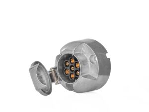 Auto haagise pistikupesa 7-kontaktiline 12V/24V, alumiinium