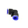 Automaatne vooliku kiirühendus, L-tüüp 4mm Pneumo torude kiirühendus - põlv - 4mm
