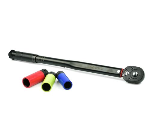 Dünamomeetriline võti 1/2" 28-210Nm + 3 padrunit Dünamomeetriline võti 1/2" 28-210Nm + 3 padrunit