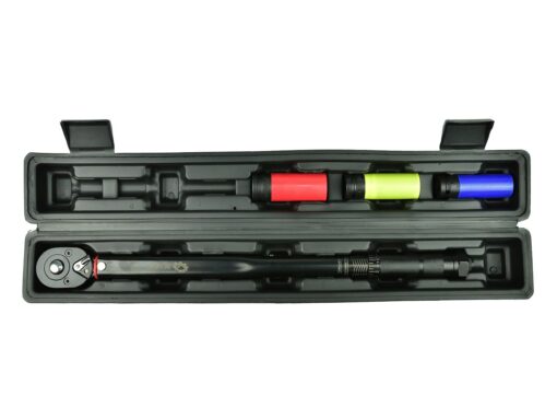 Dünamomeetriline võti 1/2" 28-210Nm + 3 padrunit Dünamomeetriline võti 1/2" 28-210Nm + 3 padrunit