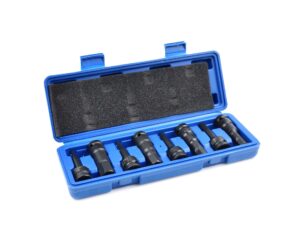 HEX löökpadrunite komplekt 1/2", H5-H19, 8-osaline