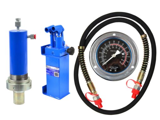 Hüdraulilise pressi komplekt 30T, pump, silinder ja manomeeter