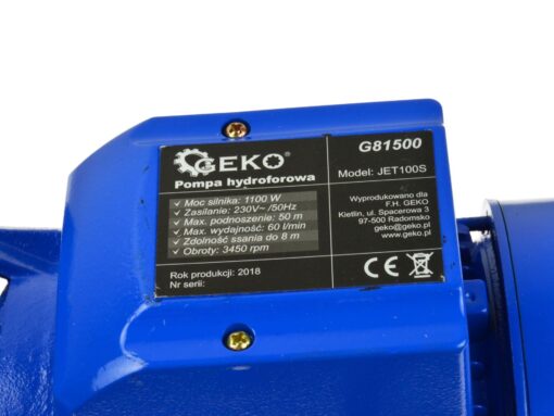 Hüdroforpump JET100S 1100W Hüdrofoor JET100S veepump 1100w kuni 60l/min