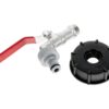IBC komplekt: S60x6 mutter + 1/2" kraan + nippel