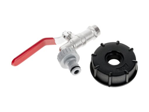 IBC komplekt: S60x6 mutter + 1/2" kraan + nippel