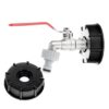 IBC komplekt: S60x6 mutter + 1/2" kraan + nippel