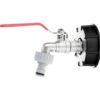 IBC komplekt: S60x6 mutter + 1/2" kraan + nippel