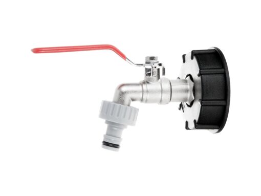 IBC komplekt: S60x6 mutter + 1/2" kraan + nippel