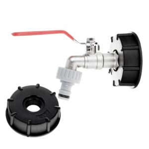 IBC komplekt: S60x6 mutter + 1/2" kraan + nippel