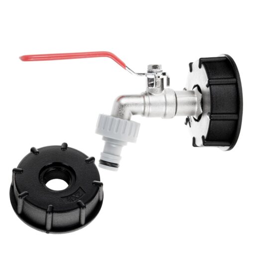 IBC komplekt: S60x6 mutter + 1/2" kraan + nippel