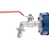 IBC komplekt: S60x6 mutter + 1/2" kraan + voolikuotsik 1/2" + nippel