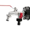 IBC komplekt: S60x6 mutter + 1/2" topeltkraan + 2 niplit IBC komplekt: S60x6 mutter + 1/2" topeltkraan + 2 niplit