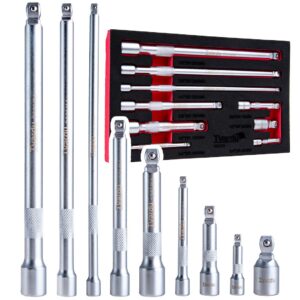 Kallutatavate pikenduste komplekt 1/4" 3/8" 1/2" CrV 9 tk