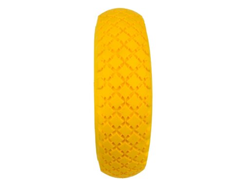 Käru täisrehv 3.00-4 PU Käru ratas 3.00-4 PU / täis, kollane