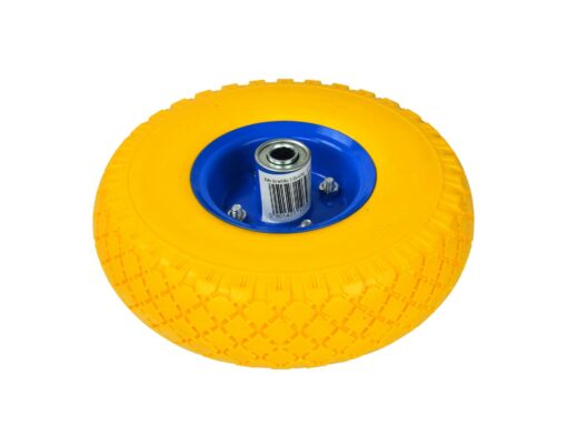 Käru täisrehv 3.00-4 PU Käru ratas 3.00-4 PU / täis, kollane