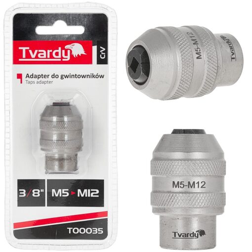 Keermepuuri adapter 3/8" M5-M12 CrV Keermepuuri adapter 3/8" M5-M12 CrV