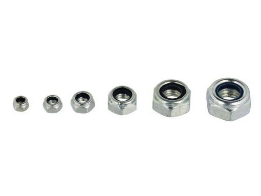 Kontramutrite komplekt nailonrõngaga, 146-osaline Mutrite komplekt (nylock) M4-M12