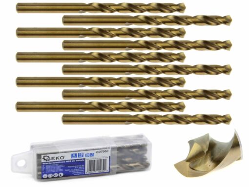 Koobaltpuur metallile HSS 6 mm HSS puur 6 mm metallile. 10tk-G37060-1