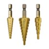 Koonuspuuride komplekt 1/4" Hex 3-osaline (3-12, 4-12, 4-20mm) Koonuspuuride komplekt 1/4" Hex 3-osaline (3-12, 4-12, 4-20mm)