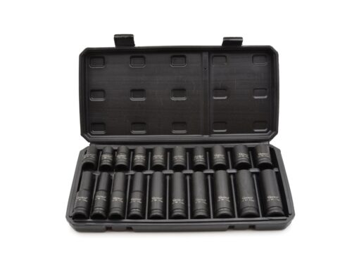 Löökpadrunite komplekt 1/2", lühikesed ja pikad, 10-19mm, 20-osaline