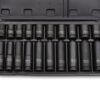 Löökpadrunite komplekt 1/2", lühikesed ja pikad, 10-19mm, 20-osaline