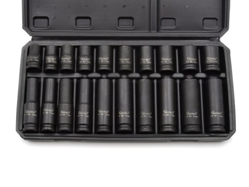 Löökpadrunite komplekt 1/2", lühikesed ja pikad, 10-19mm, 20-osaline