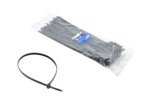 Nailonist kaablisidemed, mustad 450x9.0mm UV, 50tk