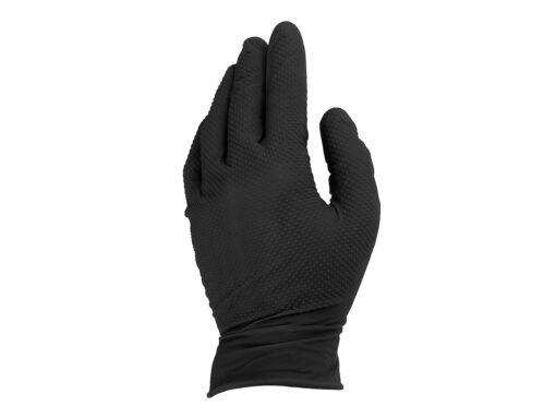 Nitriilkindad SOLID GRIP, suurus XL, mustad, 50 tk