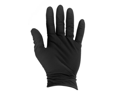 Nitriilkindad SOLID GRIP, suurus XL, mustad, 50 tk