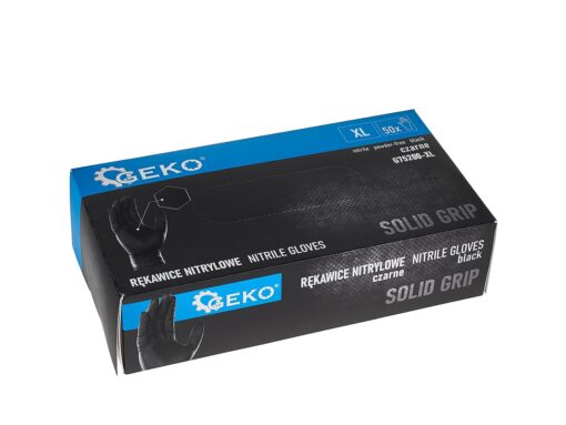 Nitriilkindad SOLID GRIP, suurus XL, mustad, 50 tk