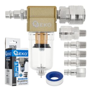 Õhufilter-veeseparaator 1/4" kiirühendustega