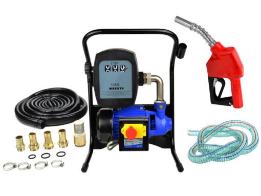 Õlipump - mini tankla, metallist otsikuga Diiselkütuse, õli pump, lugejaga. 230V AC (1025)