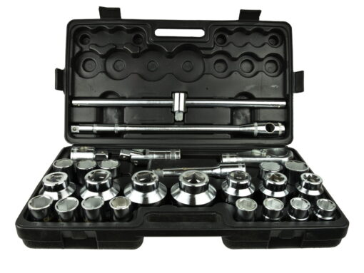 Padrunvõtmete komplekt 3/4", 26-osaline, 21-65mm Padrunikomplekt 26 osa 3/4
