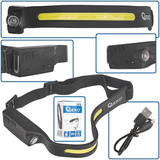 Pealamp liikumisanduriga LED COB 3W + 1W XPE Pealamp liikumisanduriga LED COB 3W + 1W XPE