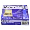 Puidufreeside komplekt, 12-osaline, 8mm saba Ülafreeside kompl. Puidule 12 osa. Saba 8mm
