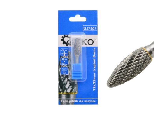 Volframkarbiidist metallifrees 12x32mm, vars 6mm Metallifrees 12x32mm koonus, saba 6mm-G37501-1
