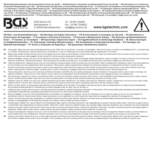 1008_10 Öljynsuodattimen hihna-avain – Ø 20 - 190 mm -safety