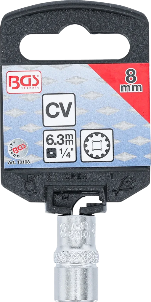Hylsy Gear Lock – 6,3 mm (1/4") – 8 mm -3