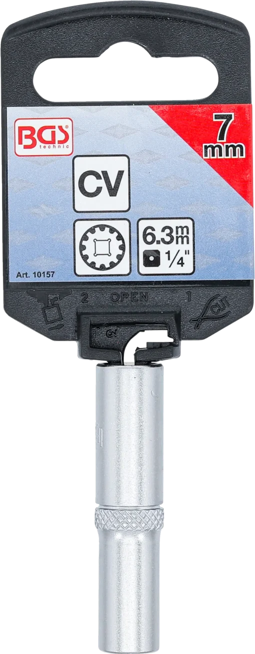 Hylsy Gear Lock, syvä – 6,3 mm (1/4") – 7 mm -3