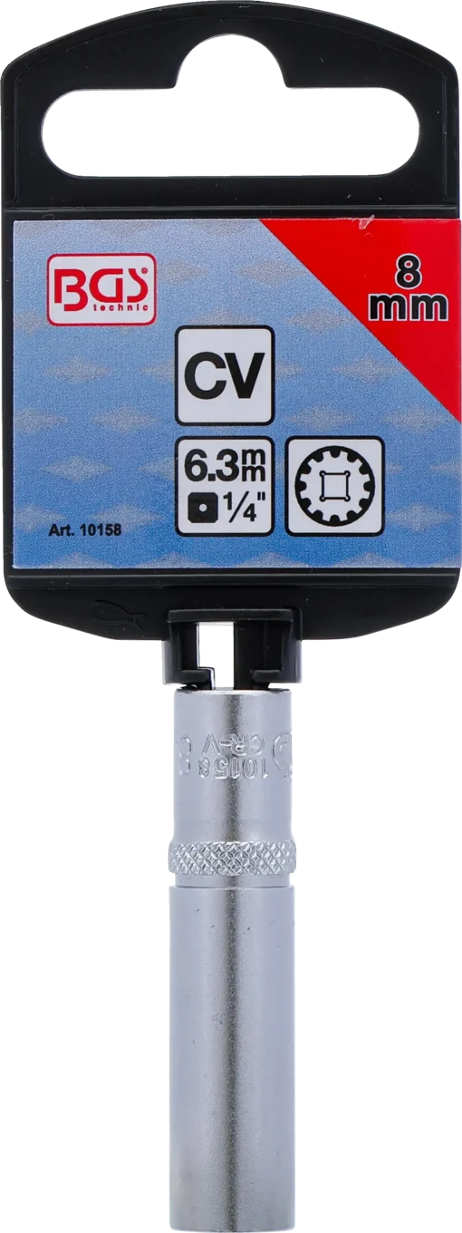 Hylsy Gear Lock, syvä – 6,3 mm (1/4") – 8 mm -4