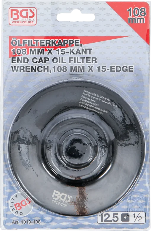 Öljynsuodatinavain – 15-kulmainen – Ø 108 mm – Iveco, Renault, Scania, Volvo -4