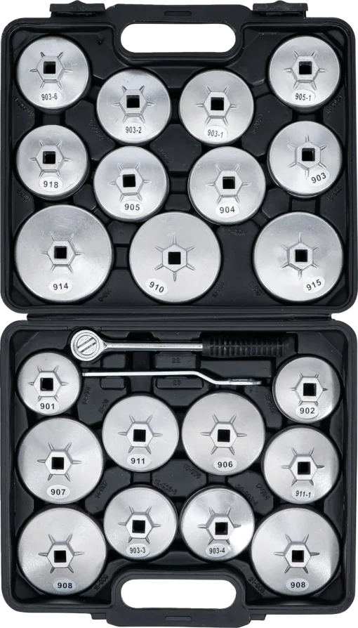 1035_03 Öljynsuodatinavainsarja – alumiinipainevalu – 12,5 mm (1/2") – 23-os. -4